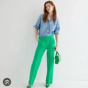 J. Crew Petite Wide Left Pant in Italian Pointe